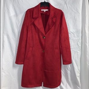 Red Suede Kenneth Cole Coat